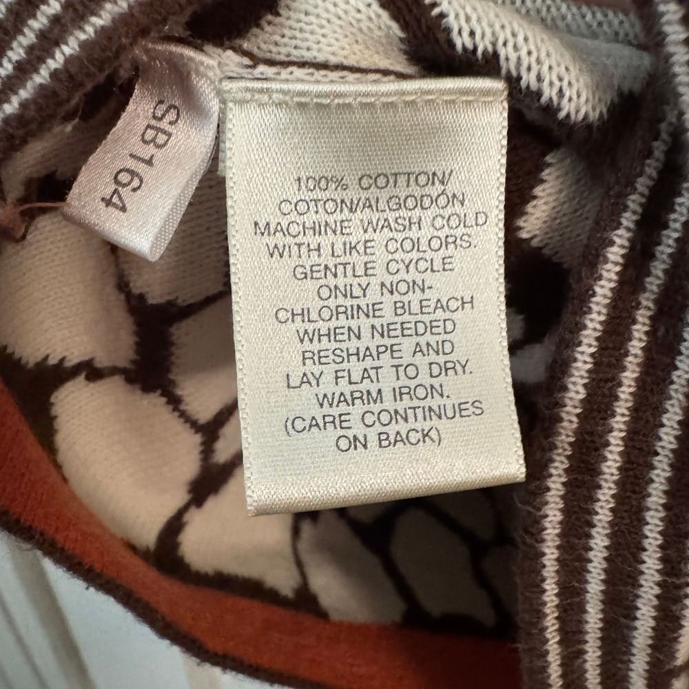 Giraffe Animal Print Cotton Top Susan Bristol Luxury Large Cozy Teacher Twee - Picture 7 of 9